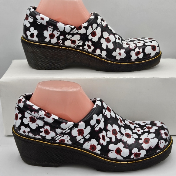 Dr Martens Pascal Fayre 1460 rare /hard-to-find floral clog shoes w 9 / m 8 - Picture 2 of 14